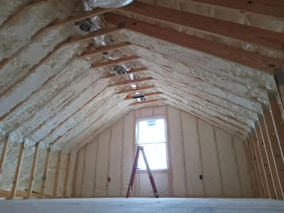 Spray foam roofing application for Crawl Space Insulation project in Crestview